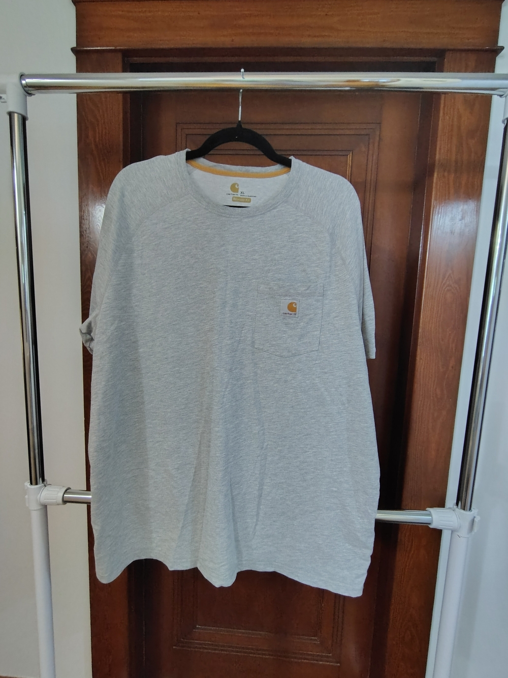 Carhartt Heather Gray Short-Sleeve Pocket Tee Lightweight